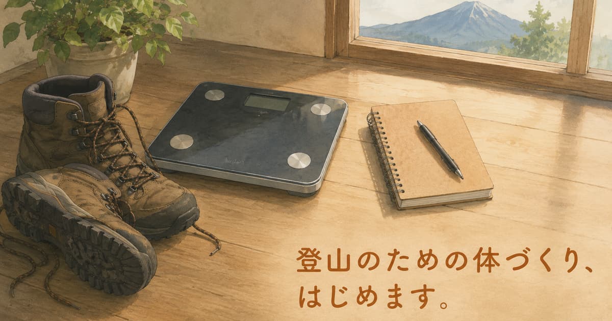 登れなくなる前に｜体重100kg超の理学療法士が、登山のために体を変えることにした